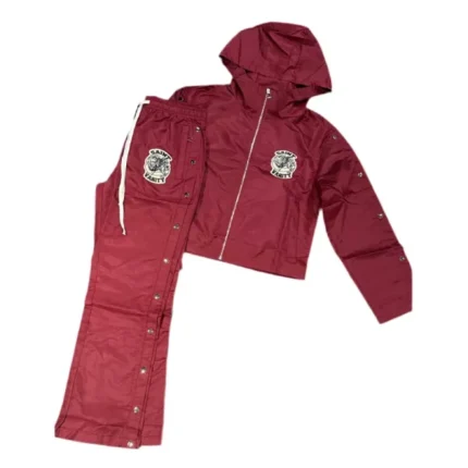 Burgundy Saint Vanity Nylon Track Set