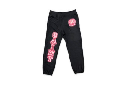 Saint Vanity Logo Sweatpants Black & Red