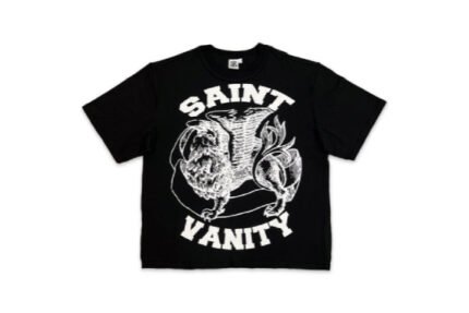 Saint Vanity White Logo Shirt Black